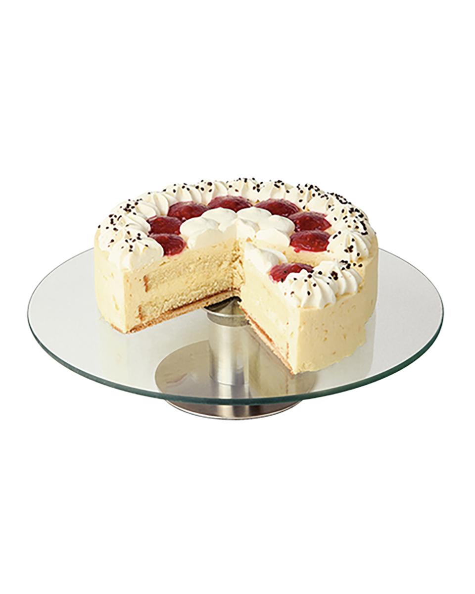 Paderno 47101-31 Revolving Stainless Steel Cake Stand - 12 1/8 Dia.