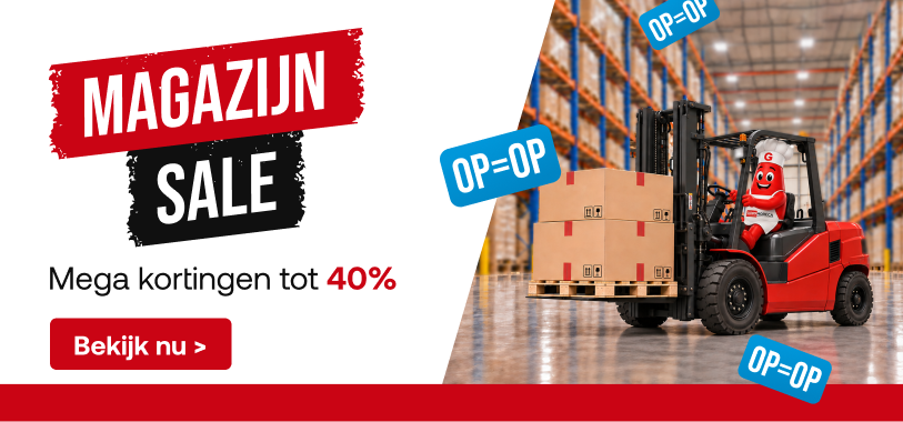 Magazijn sale bij Goos Horeca
