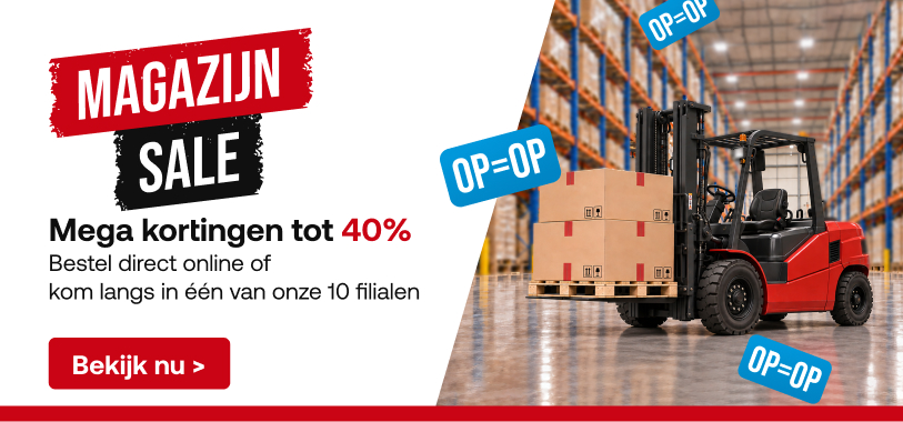 Magazijn sale bij Goos Horeca